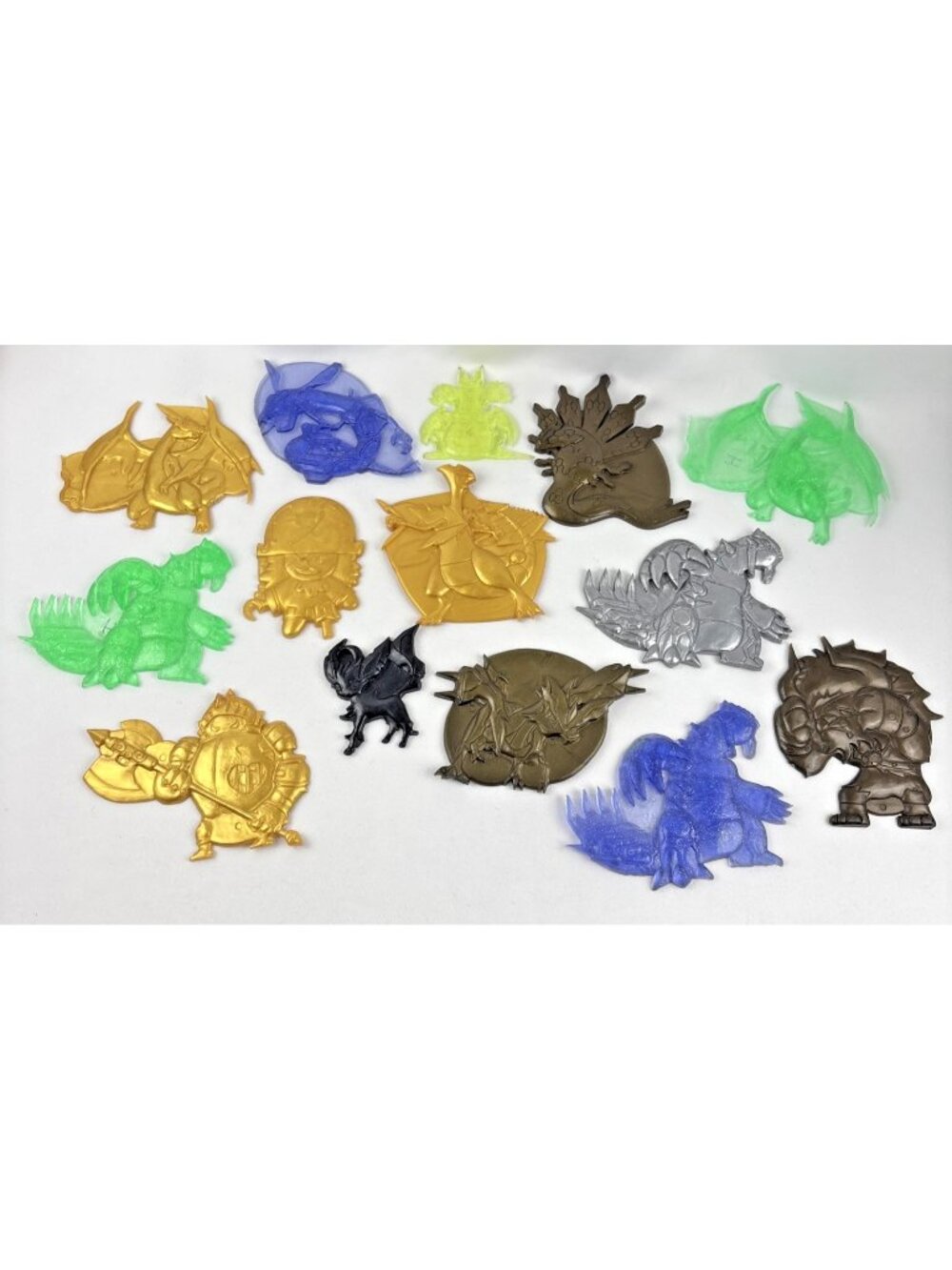 Pokemon Korean Rubber Plastic Ddakji Mecha Groudon And More Cookie Run